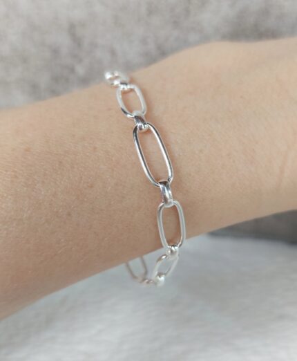 Pulsera Eslabones Plateada